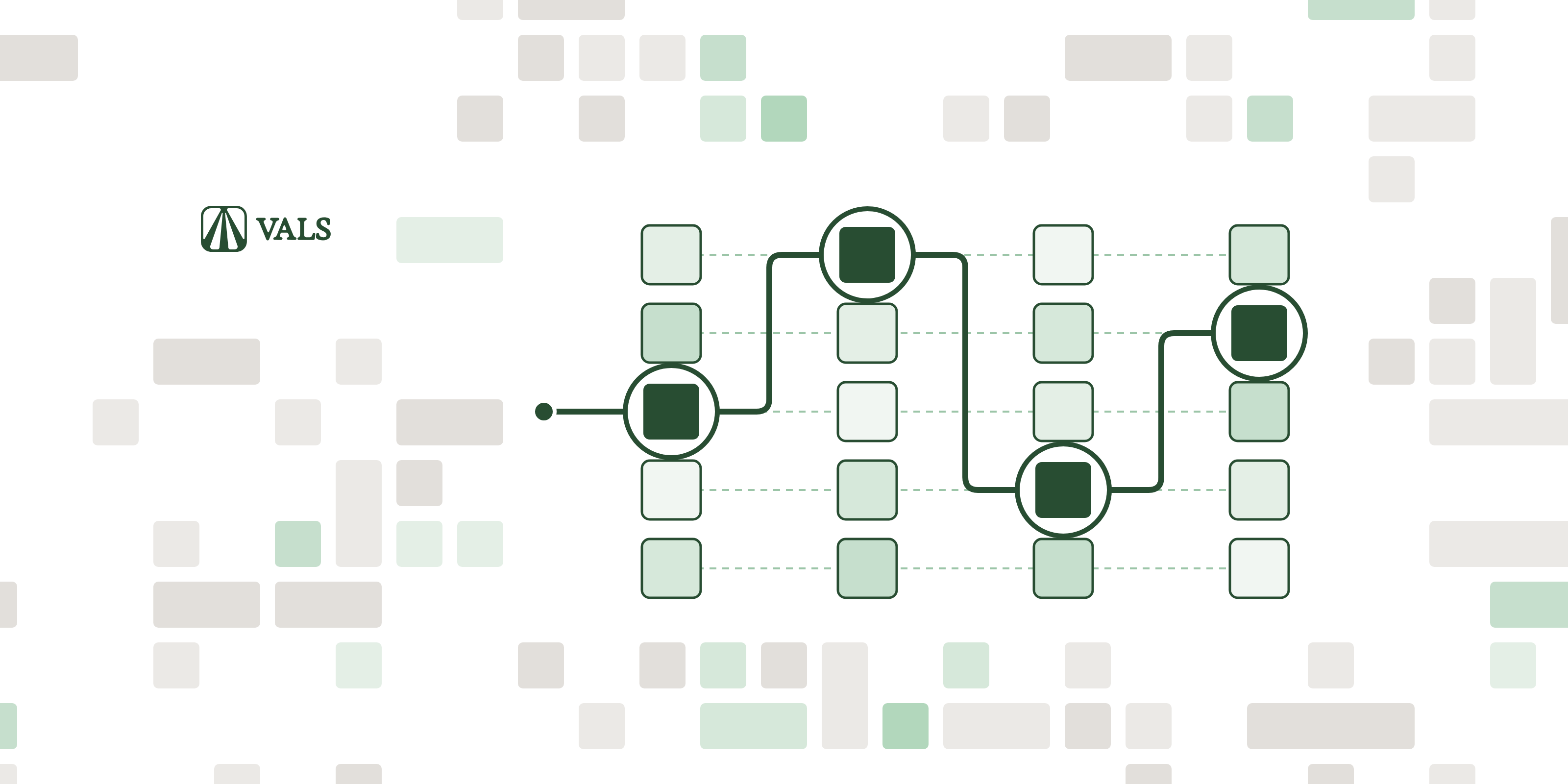 A path through five model lanes, taking the strongest model at each step